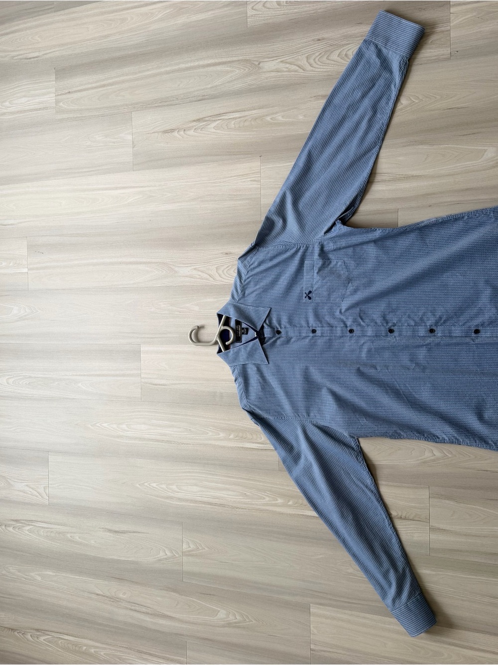 Hard Rock Cafe Blue Button-Up Shirt Jacket